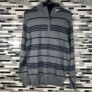 NWT Chaps 1/4 Zip Sweater